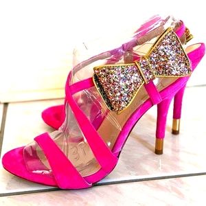 BCBG Pink Strap Heels / Sandals